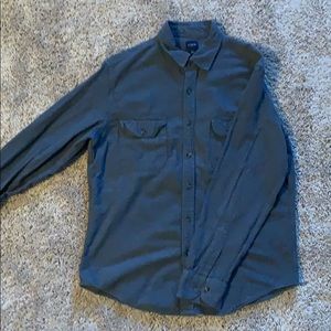 EUC J Crew LS Button Down Charcoal Gray